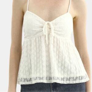 No Boundaries White Lace Camisole Top